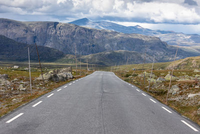 Road against mountains