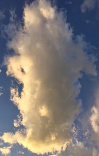 Low angle view of cloudy sky