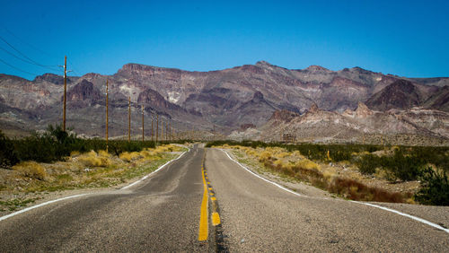 Road passing through a desert