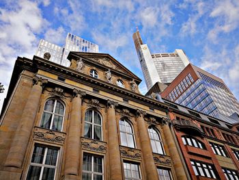 Low angle view of building against sky