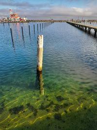 Pier over lake