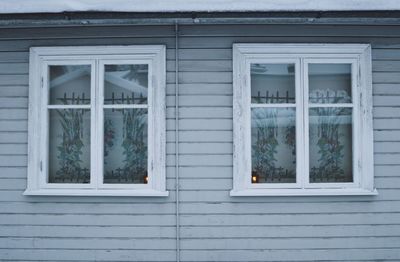 Windows of building