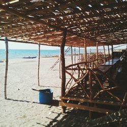 View of calm beach against the sky