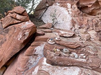 Rock formation on rocks