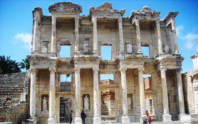 Low angle view of historical building