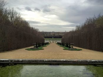 Scenic view of park against sky