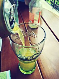 Close-up of drink on table