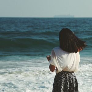 Scenic view of sea against sky