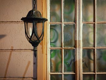 Close-up of window