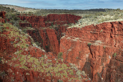 View of rock formations