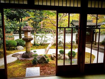 View of formal garden