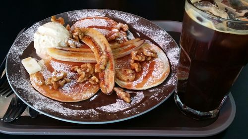 Close-up of served food