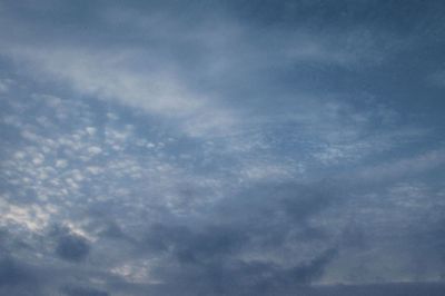 Low angle view of cloudy sky