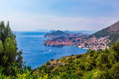 Panoramic view of old town, dubrovnik, croatia