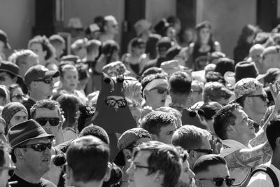 Crowd in market