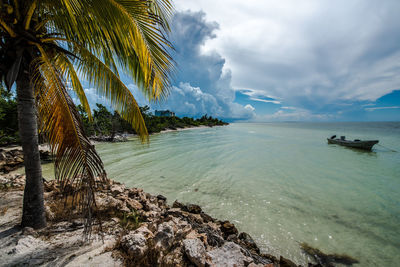 Scenic view of sea against sky