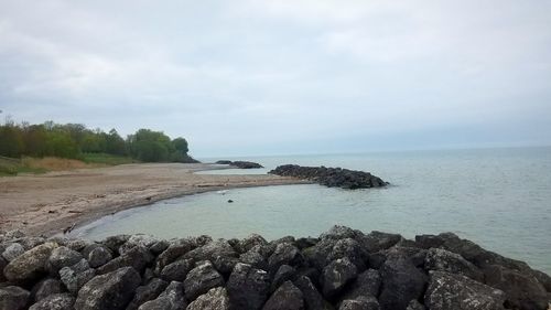 Scenic view of sea against sky