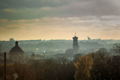 Buildings against sky