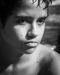 Close-up portrait of young man