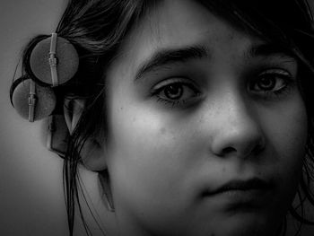 Close-up portrait of young woman