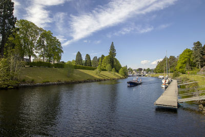 Scenic view of river against sky