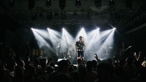 Crowd at music concert