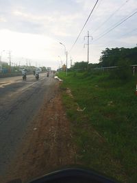 Car on road against sky