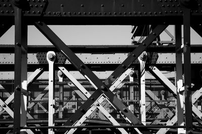 Low angle view of bridge against sky