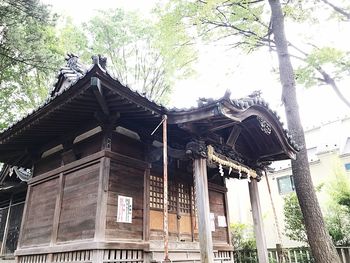 Low angle view of historic building against sky