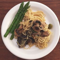 Close-up of meal served on plate