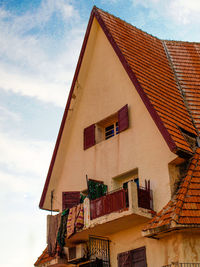 Low angle view of building against sky