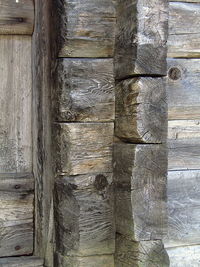 Full frame shot of weathered wooden wall