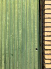 Full frame shot of corrugated iron gate