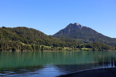 Alpine lake scenery 