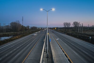 View of highway against sky