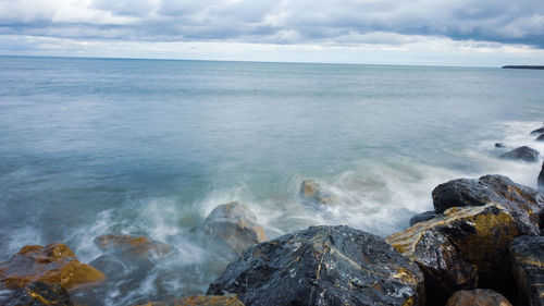 Scenic view of sea against sky