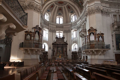 Interior of salzburg cathedral