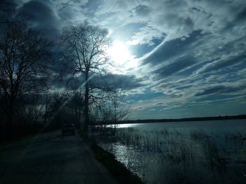 View of lake with trees in background