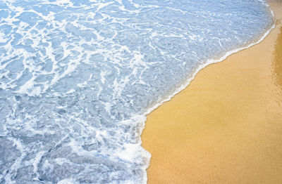 High angle view of beach