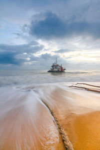 Scenic view of sea against sky