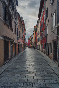 Street amidst buildings in city