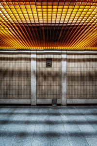 View of railroad station platform