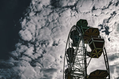 Low angle view of water tower against sky