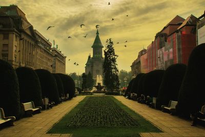 Panoramic view of buildings in city