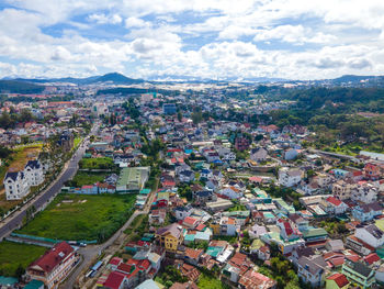 Landscape in the city of da lat city, vietnam is a popular tourist destination.