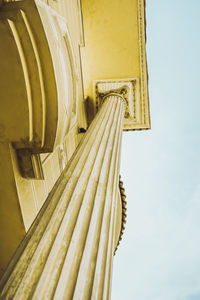 Low angle view of built structure against sky