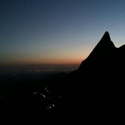 Scenic view of landscape at sunset