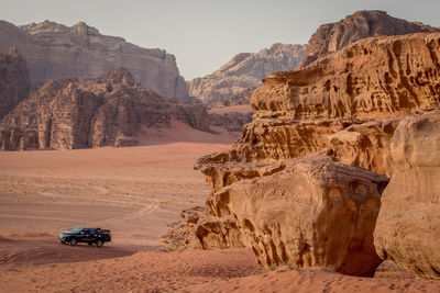 Rock formations in desert