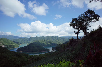 Scenic view of landscape against sky