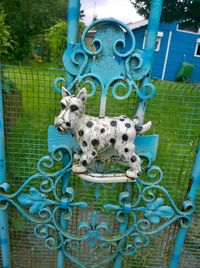 Close-up of painting on wall